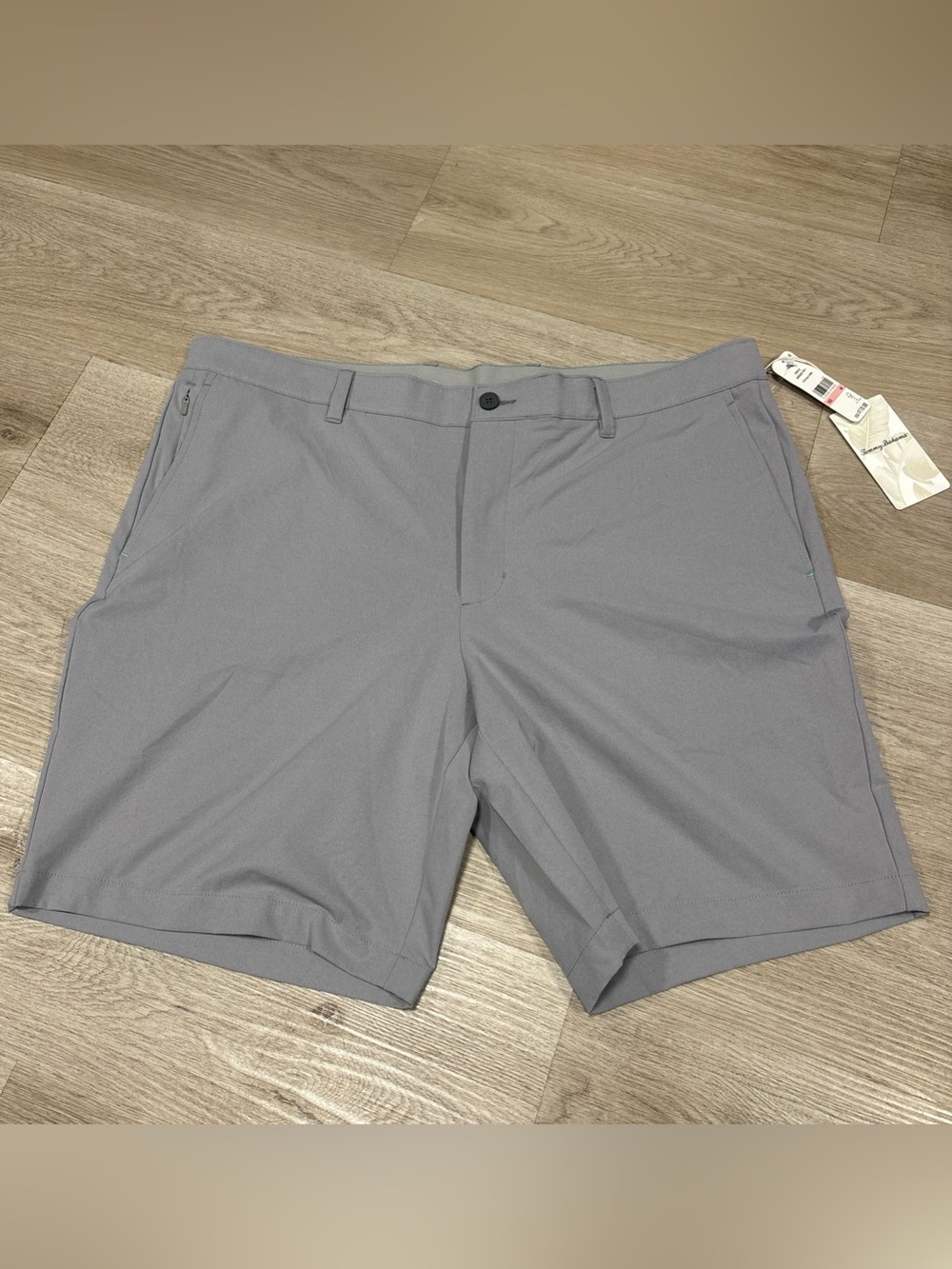 Tommy Bahama Barbados Pro IslandZone® 9-Inch Shorts Grey Size 40 NWT